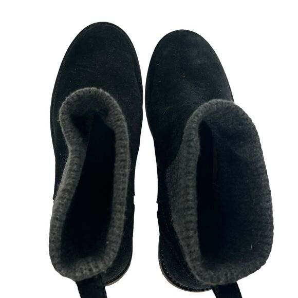 LL Bean Black East Point Waterproof Suede Chelsea Ankle Boots Size 9 - Picture 8 of 10